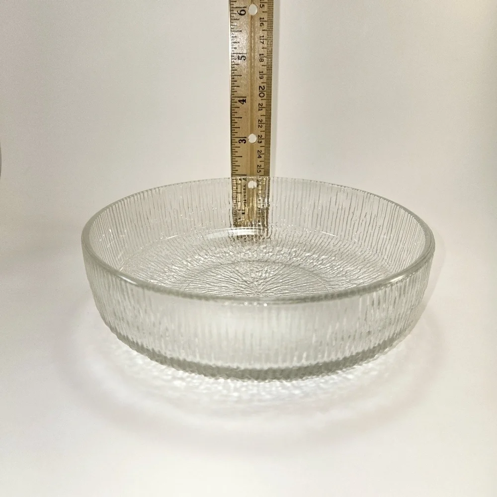 Indiana Glass Crystal Bowl Ice Pattern 7